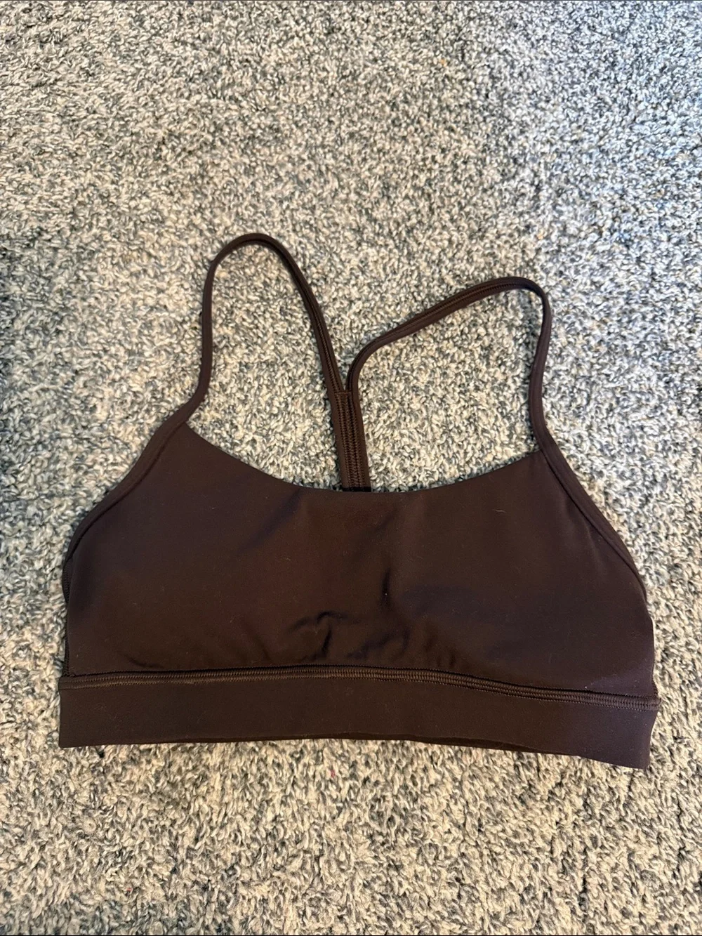 Women’s Brown Lululemon Athletica Flow Y Bra Nulu